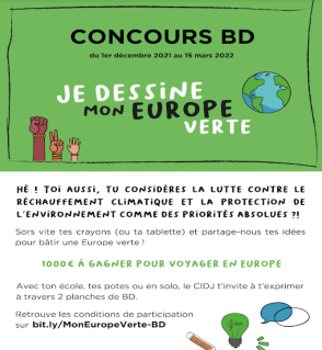 Je dessine #MonEuropeverte : un concours BD pour les 15-25 ans